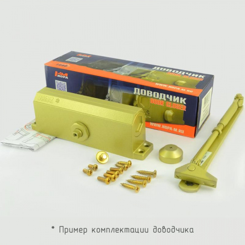 Доводчик дверной морозостойкий НОРА-М №2s F (до 50кг) коричневый